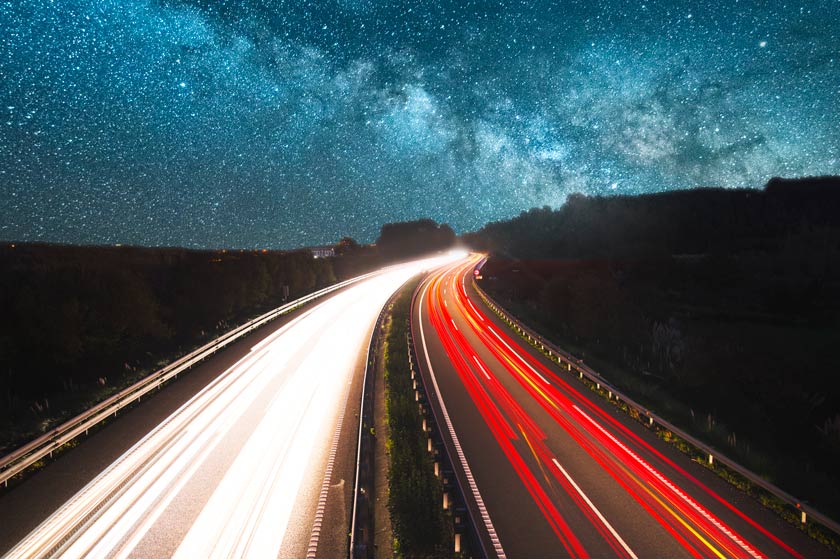 Zwischen Dämmerung und Sicher unterwegs in der Nacht