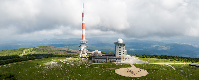 Die Wetterstation auf der Brockenkuppe.